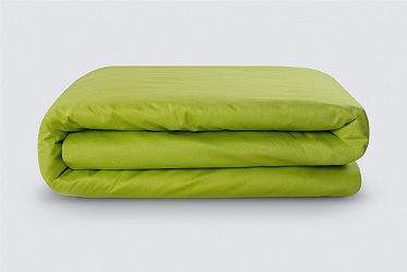 Пододеяльник из сатина Моноспейс Ecotex евро  салатовый