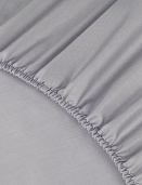 Простыня на резинке Моноспейс Ecotex 90*200*23 темно-серая